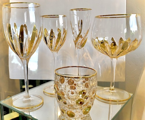 New Gage 24K Gold Incantos Italian Crystal Collections 